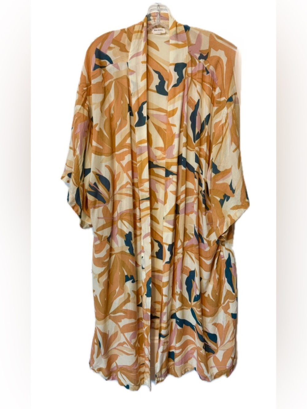 World Market Tropical Kimono Duster One Size Boho Beach Cover Up Resort